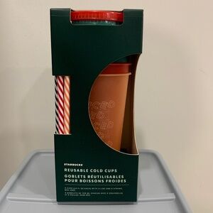 NEW Starbucks Cold Cups Holiday Theme - 5 cups